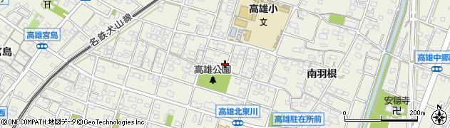 愛知県扶桑町（丹羽郡）高雄（中海道）周辺の地図