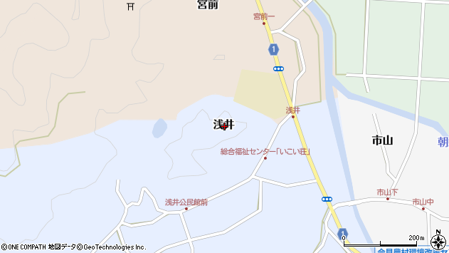〒683-0227 鳥取県西伯郡南部町浅井の地図