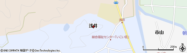 鳥取県西伯郡南部町浅井周辺の地図