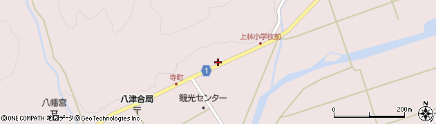 上林駐在所周辺の地図