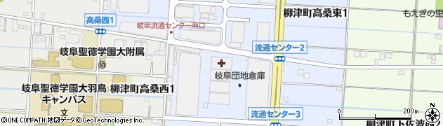 岐阜倉庫運輸株式会社　岐阜営業所周辺の地図