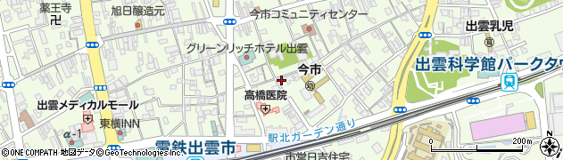 島根県出雲市今市町1208周辺の地図