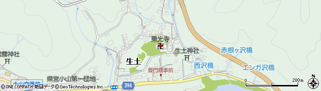 乗光寺周辺の地図