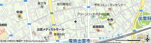 島根県出雲市今市町1290周辺の地図