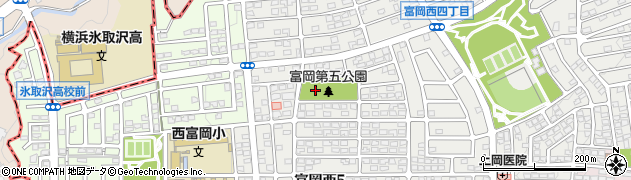 富岡第五公園周辺の地図