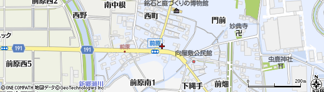 愛知県犬山市前原東町57周辺の地図
