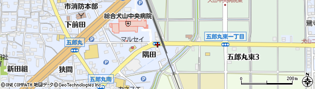 犬山中央病院前周辺の地図