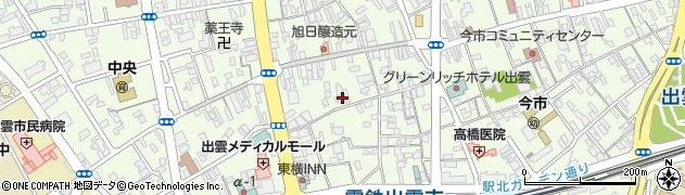 島根県出雲市今市町1355周辺の地図