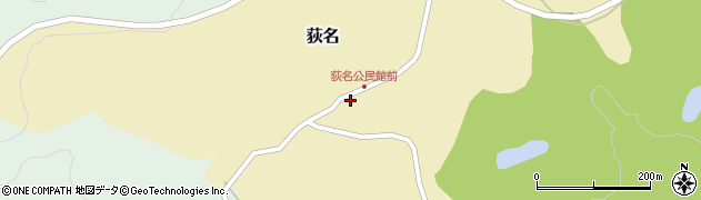 鳥取県西伯郡南部町荻名296周辺の地図