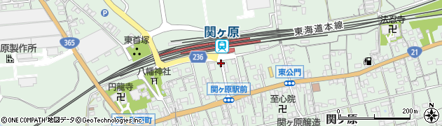 関ヶ原駅周辺の地図