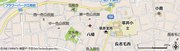 愛知県江南市小杁町（八幡）周辺の地図