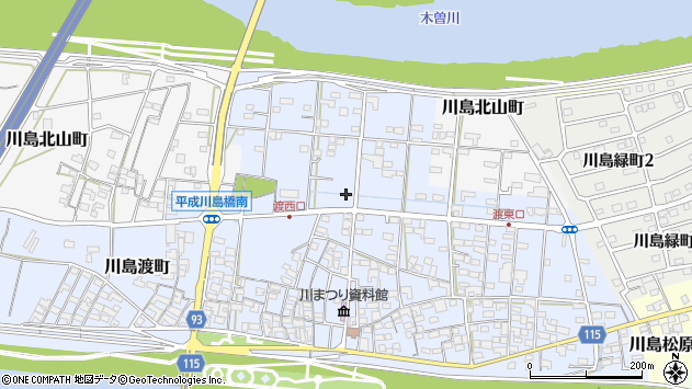 〒501-6028 岐阜県各務原市川島渡町の地図