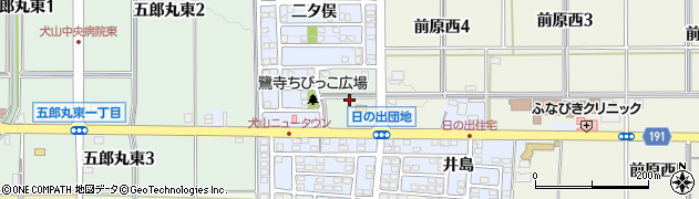 愛知県犬山市五郎丸東4丁目周辺の地図