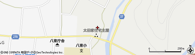 鳥取県八頭町（八頭郡）富枝周辺の地図
