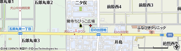 愛知県犬山市五郎丸東周辺の地図
