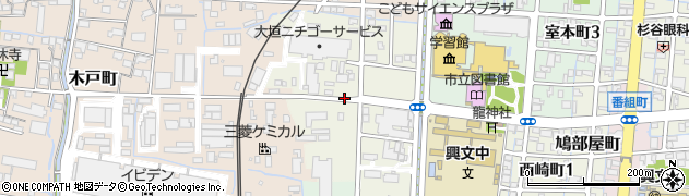 岐阜県大垣市西崎町周辺の地図