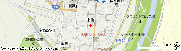 島根県安来市広瀬町広瀬上町981周辺の地図