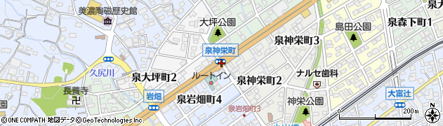 泉神栄町周辺の地図
