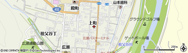 島根県安来市広瀬町広瀬上町976周辺の地図