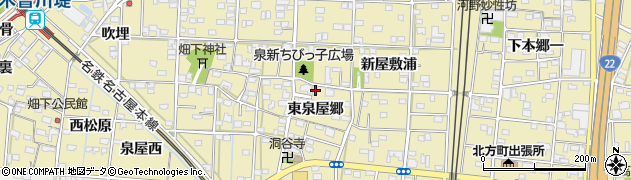 愛知県一宮市北方町北方東泉屋郷123周辺の地図
