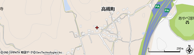 京都府綾部市高槻町谷口周辺の地図
