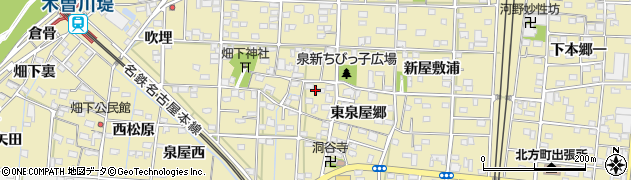 愛知県一宮市北方町北方東泉屋郷45周辺の地図