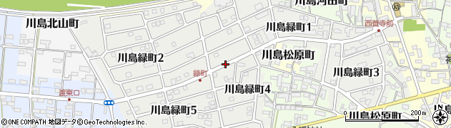 岐阜県各務原市川島緑町周辺の地図