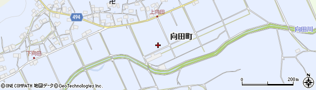 京都府綾部市向田町中嶋周辺の地図