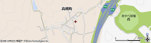 京都府綾部市高槻町（返谷）周辺の地図