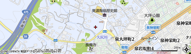 天王溜池周辺の地図