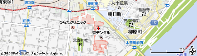 日本調剤笠松薬局周辺の地図