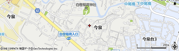 神奈川県秦野市今泉周辺の地図