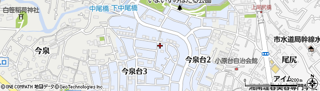 神奈川県秦野市今泉台周辺の地図