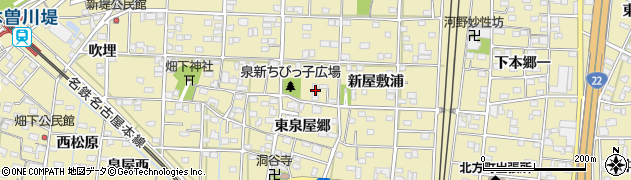 愛知県一宮市北方町北方東泉屋郷108周辺の地図