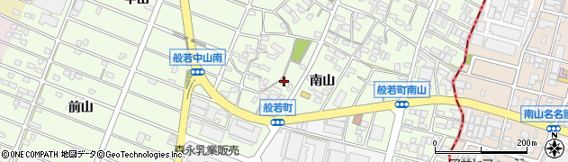 愛知県江南市般若町（南山）周辺の地図