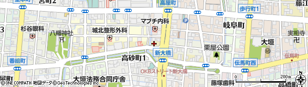 螢雪ゼミナール　大垣駅前校周辺の地図
