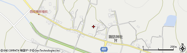 京都府綾部市西坂町（黒満坪）周辺の地図