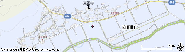京都府綾部市向田町（下大門）周辺の地図