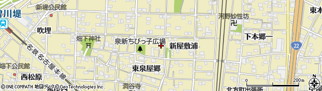 愛知県一宮市北方町北方東泉屋郷98周辺の地図