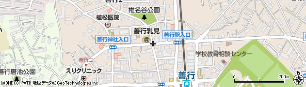 郵便局入口周辺の地図