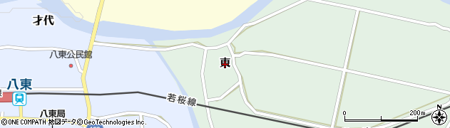 鳥取県八頭町（八頭郡）東周辺の地図