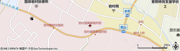 岩村振興事務所西周辺の地図