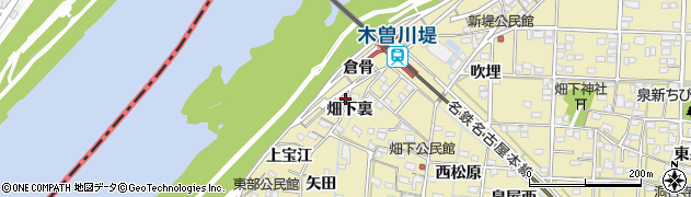 愛知県一宮市北方町北方倉骨周辺の地図