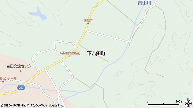 〒692-0044 島根県安来市下吉田町の地図