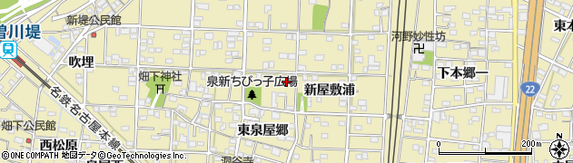 愛知県一宮市北方町北方東泉屋郷97周辺の地図