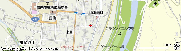 島根県安来市広瀬町広瀬（志多町）周辺の地図