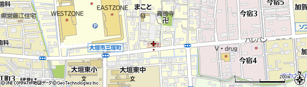 岐阜県大垣市三塚町1103周辺の地図