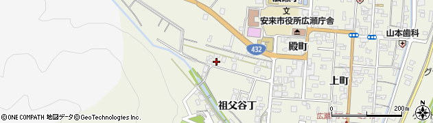 島根県安来市広瀬町広瀬（祖父谷丁）周辺の地図