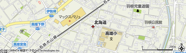 愛知県扶桑町（丹羽郡）高雄（北海道）周辺の地図