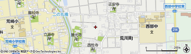 岐阜県大垣市荒川町周辺の地図